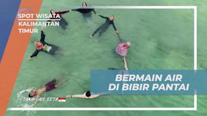 Menikmati Serunya Bermain Air di Bibir Pantai Pulau Segajah, Kalimantan Timur