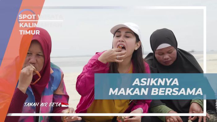 Menikmati Momen Bersantai dan Kuliner di Bibir Pantai Pulau Segajah, Kalimantan Timur  
