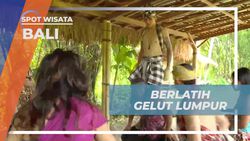 Melatih Keterampilan Gelut Lumpur Sebelum Bertanding di Bali