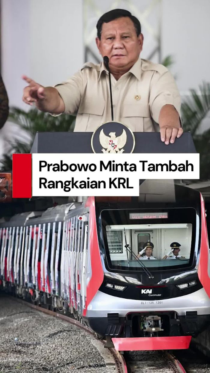 Video: Prabowo Perintahkan Tambah Rangkaian KRL, Setujui Anggaran Rp 5 T