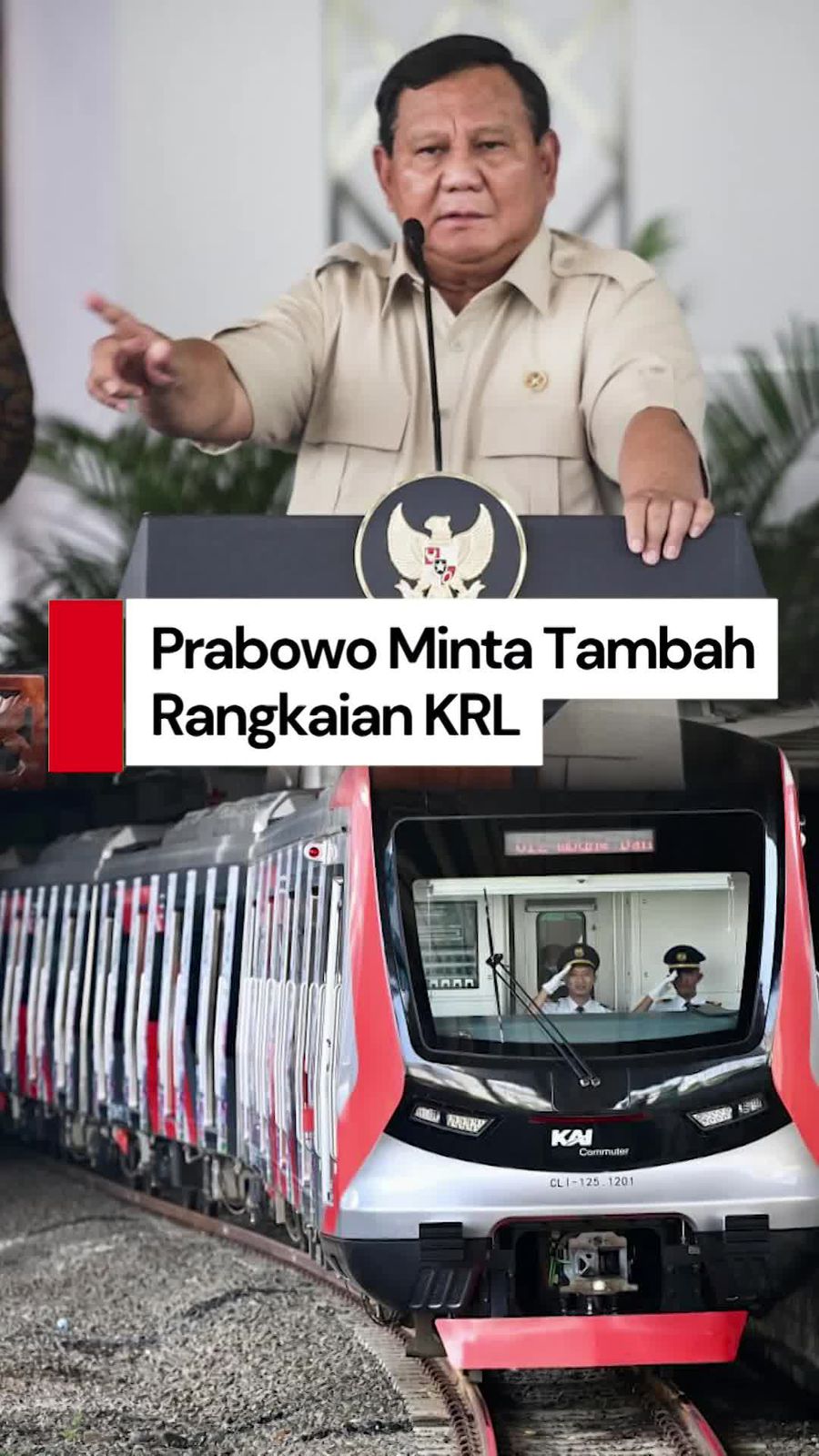 Video: Prabowo Perintahkan Tambah Rangkaian KRL, Setujui Anggaran Rp 5 T