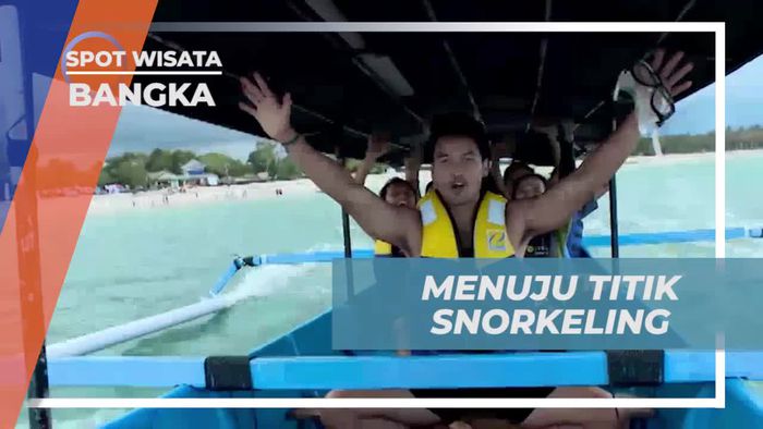 Menuju Spot Snorkeling yang Menantang Ombak di Bangka  