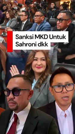 Video: Kilas Balik Kasus Sahroni, Eko, Nafa hingga Berujung Disanksi MKD