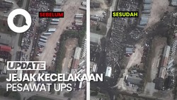 Video Citra Satelit: Jejak Kecelakaan Pesawat Kargo UPS di Kentucky