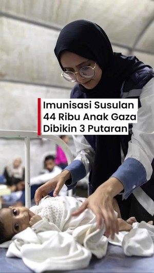 Video 3 Tahap Imunisasi 44 Ribu Anak di Gaza: Mencegah Campak hingga Hepatitis B