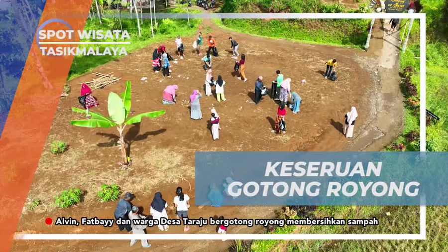 Menikmati Keseruan dan Kebersamaan dalam Gotong Royong Membersihkan Sampah di Tasikmalaya  