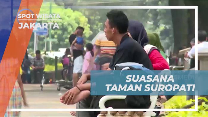 Menikmati Suasana Sejuk dan Hijau di Taman Surapati, Jakarta  