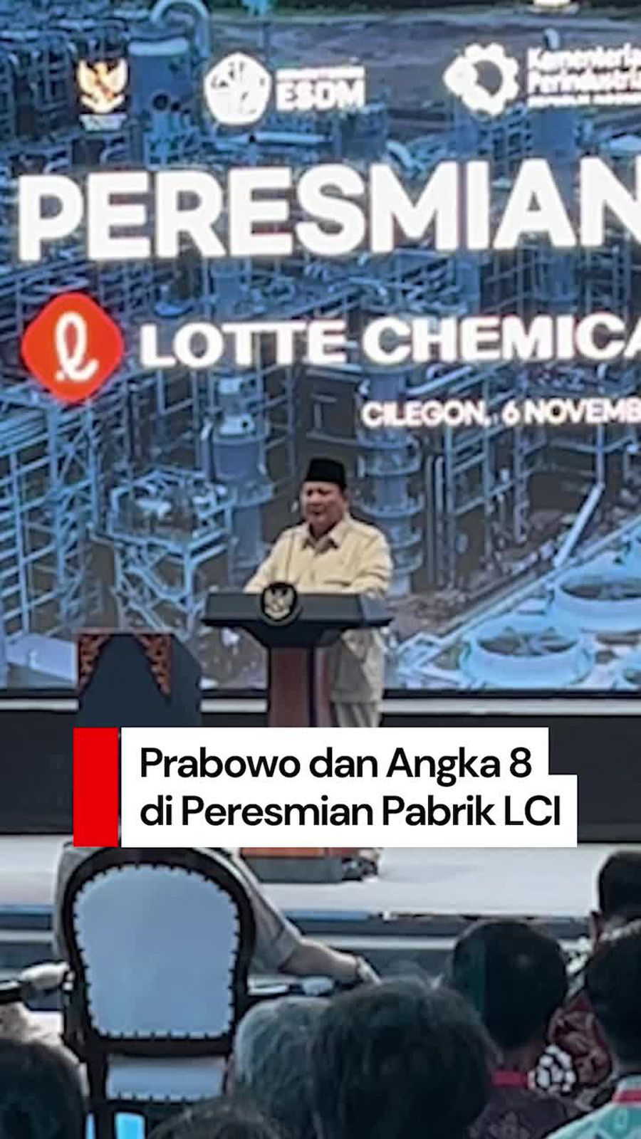 Video: Angka 8 di Balik Prabowo Resmikan Pabrik Petrokimia Rp 65 T Hari Ini