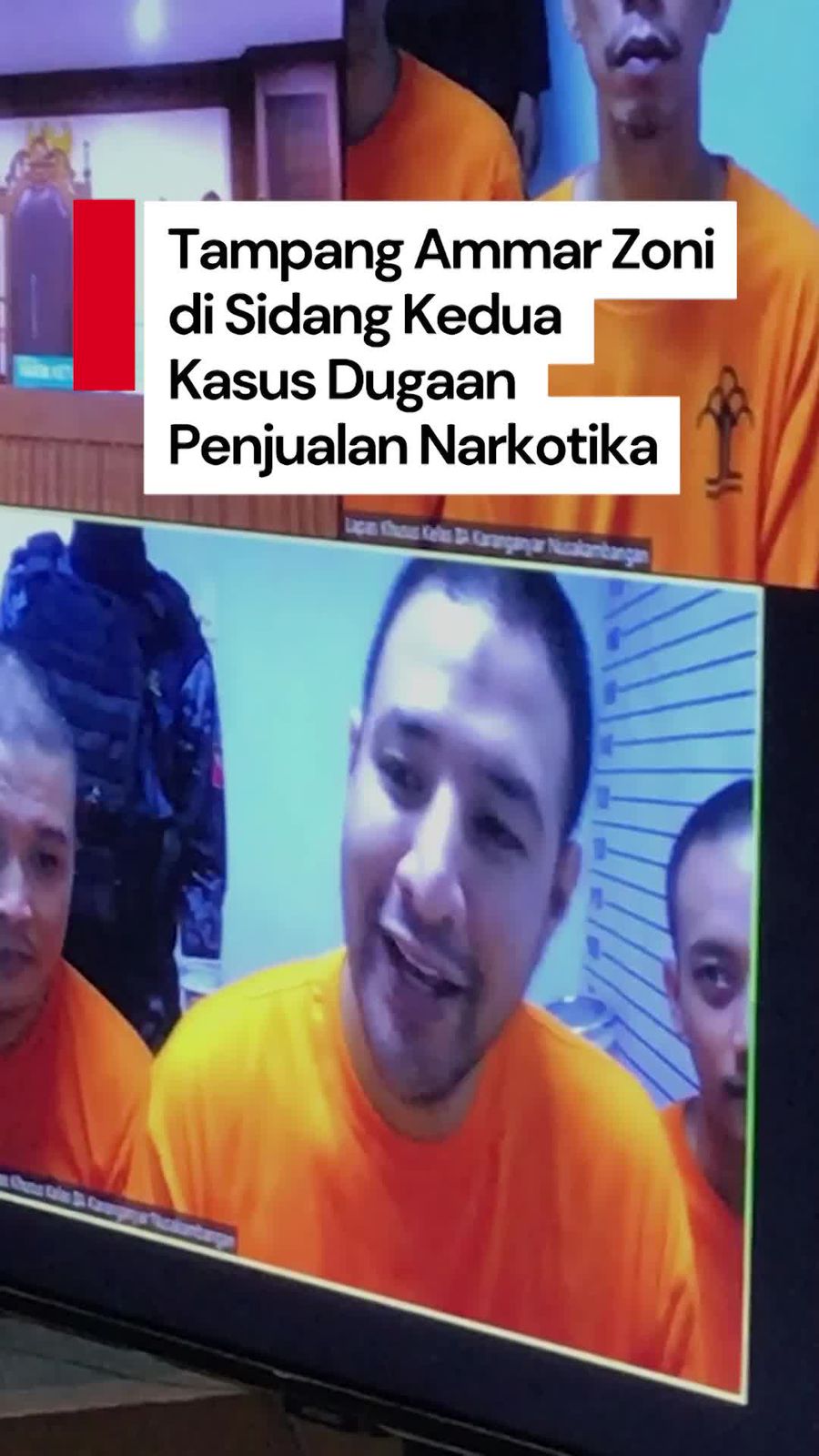 Video Penampilan Baru Ammar Zoni yang Mendekam di Lapas Nusakambangan