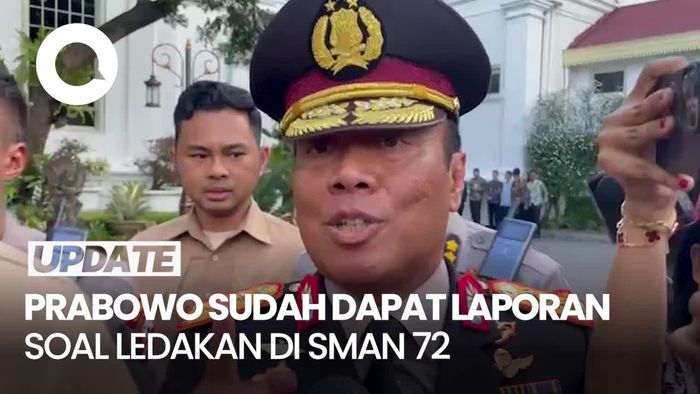 Video: Polri Laporkan Peristiwa Ledakan di SMAN 72 Jakarta ke Prabowo
