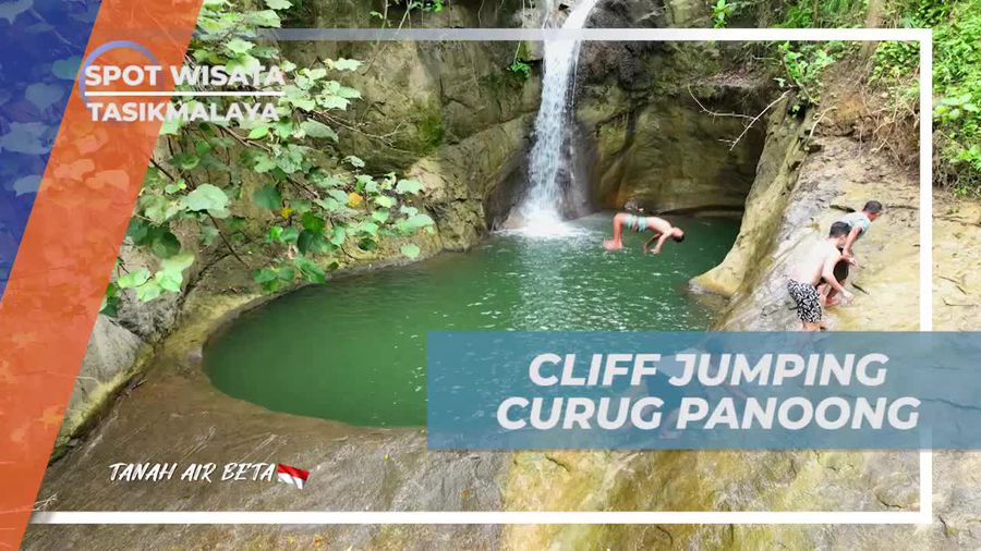 Melakukan Cliff Jumping di Curug Panoong untuk Sensasi Adrenalin di Tasikmalaya  