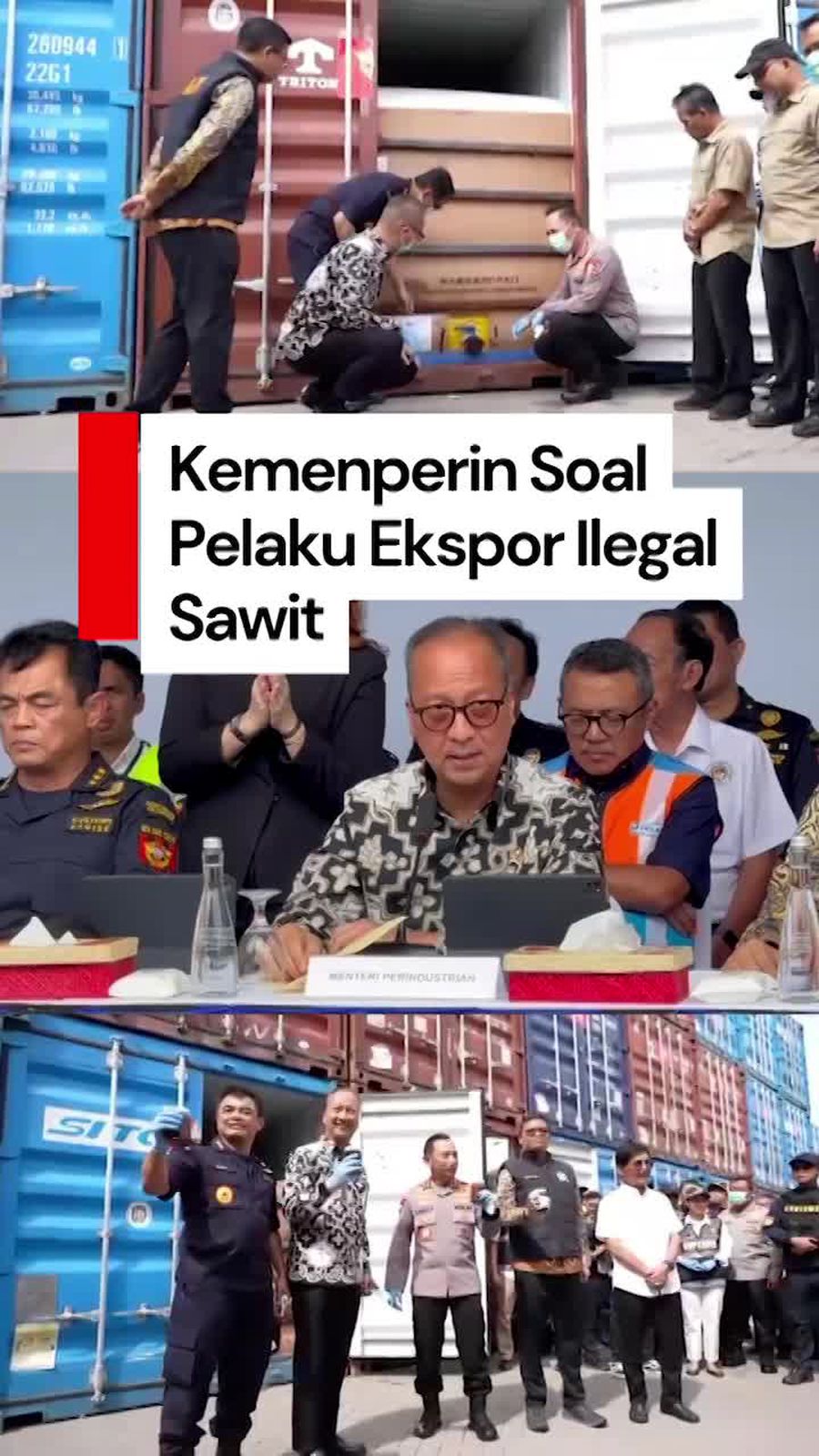 Video Pemerintah ke Pelaku Ekspor Ilegal Sawit: Tidak Ada Toleransi!