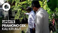 Video: Momen Pramono Cek Kali Krukut, Penyebab Banjir Utama di Jaksel