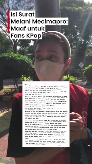Video Melani Mecimapro Tulis Surat Permintaan Maaf-Minta Perlindungan