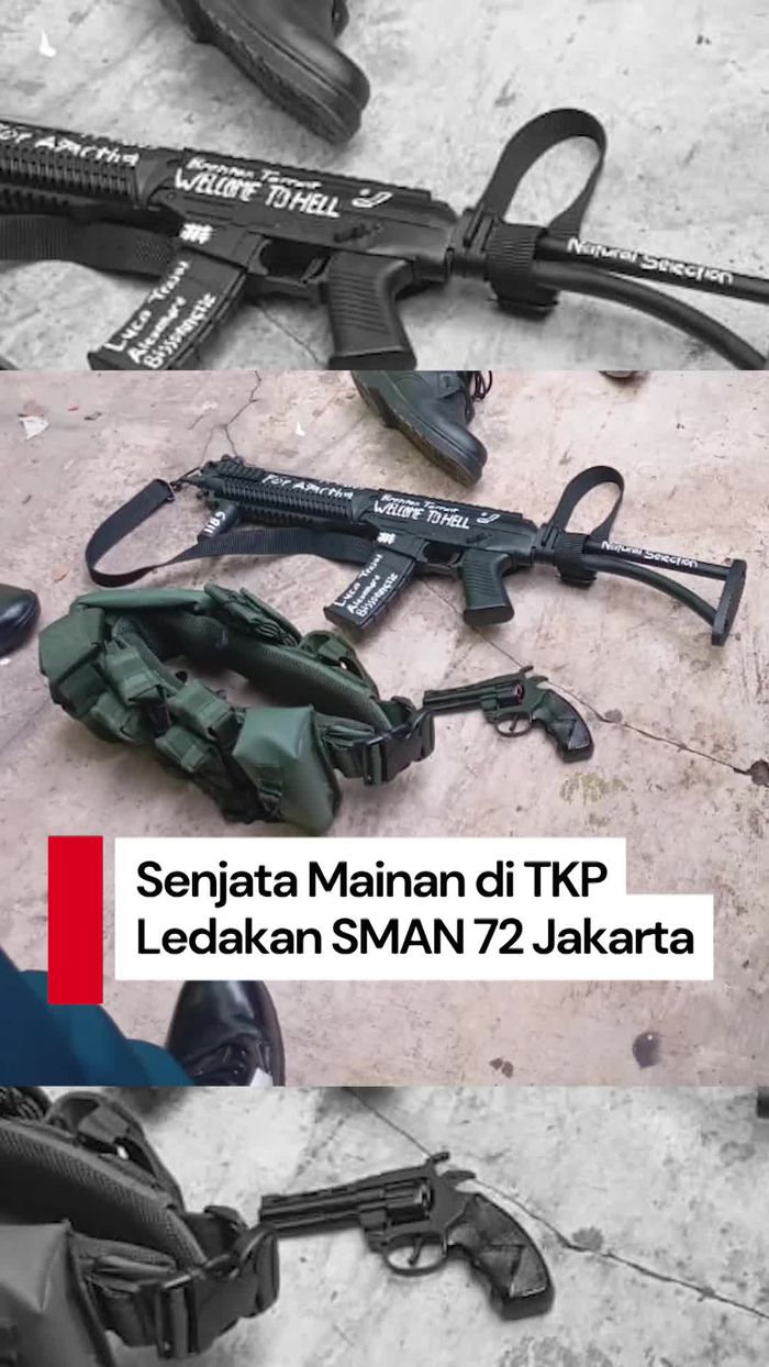 Video Teka-teki Senjata yang Disebut Mainan di TKP Ledakan SMAN 72 Jakarta