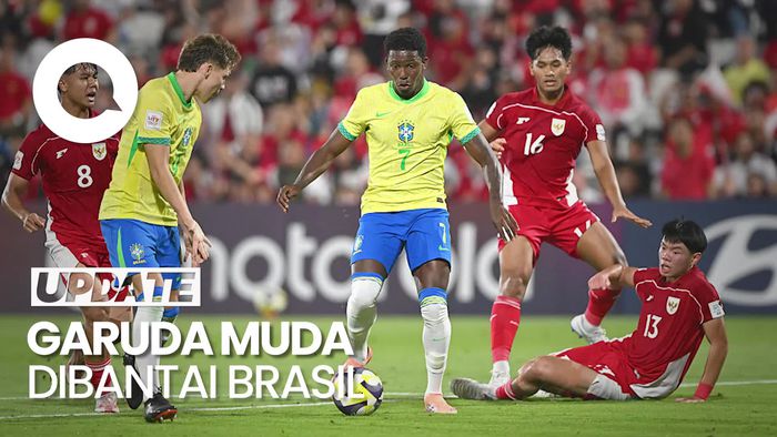 Video Momen-momen Timnas Indonesia U-17 Dibantai Brasil 0-4