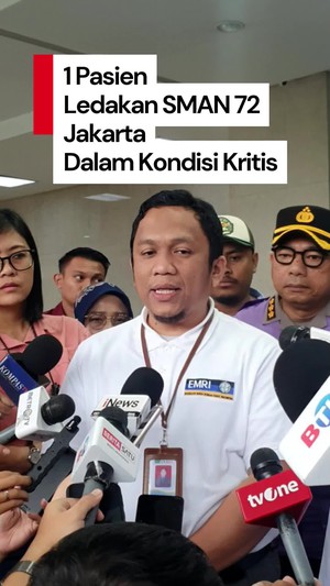 Video: Kondisi Terkini Korban Ledakan SMAN 72 Jakarta, 1 Orang Kritis