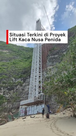Video: Melihat Kondisi Proyek Lift Kaca Nusa Penida yang Disetop Sementara