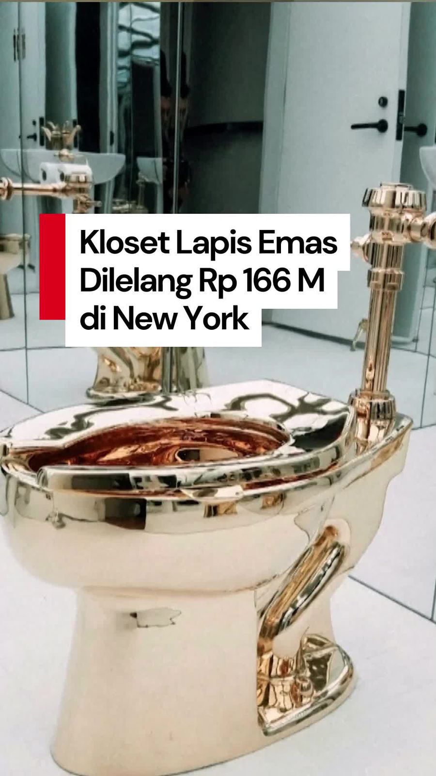 Video: Ada-ada Aja! Kloset Lapis Emas Ini Dilelang Rp 166 Miliar