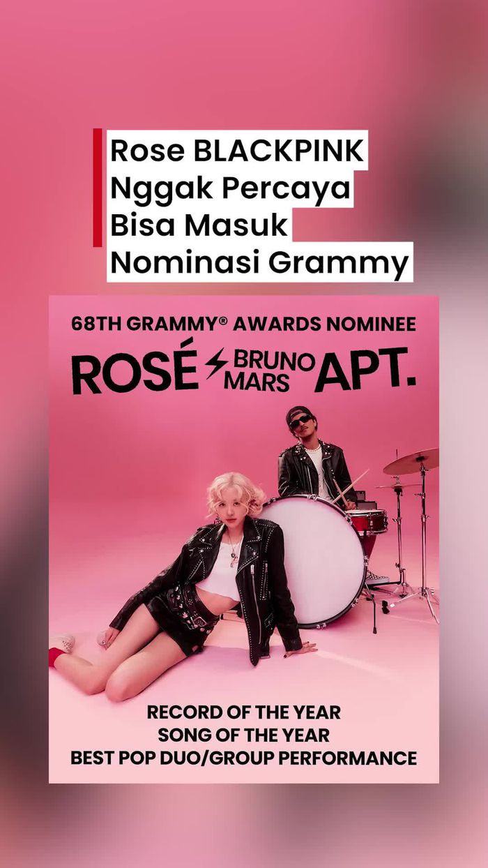 Video Rose BLACKPINK Setelah Masuk Nominasi Grammy: Masih Nggak Percaya!