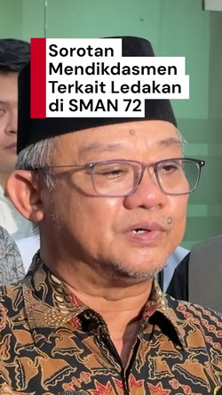 Video Mendikdasmen soal Insiden Ledakan SMAN 72: Ini Alarm Bagi Kami