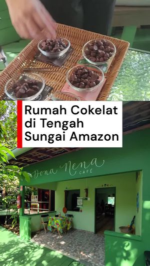 Video Mengunjungi Rumah Cokelat Dona Nena di Tengah Sungai Amazon Brasil