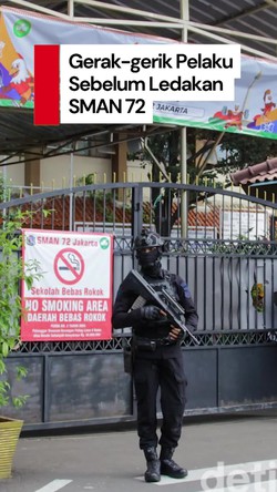 Video: CCTV Ungkap Pelaku Bawa 2 Tas Sebelum Ledakan SMAN 72