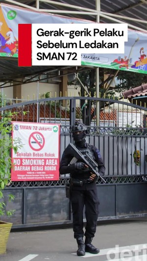 Video: CCTV Ungkap Pelaku Bawa 2 Tas Sebelum Ledakan SMAN 72