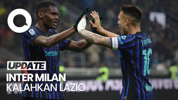 Video: Menang 2-0 atas Lazio, Inter Kembali ke Puncak Klasemen Serie A