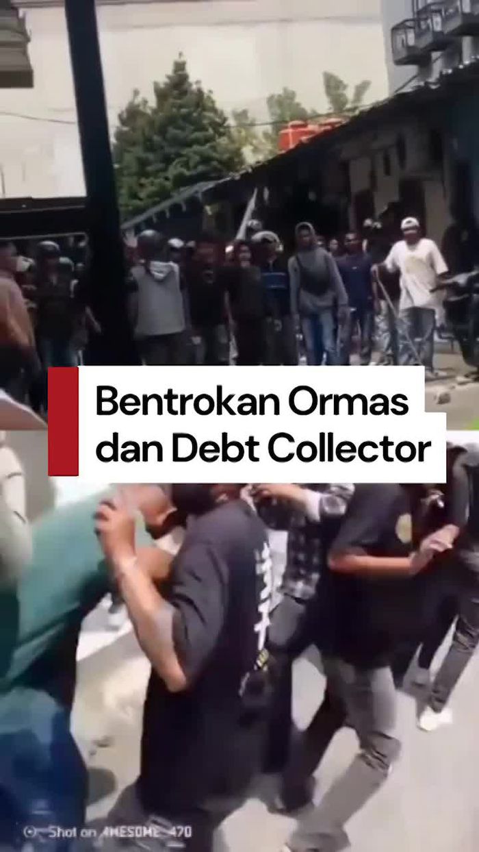 Video: Momen Bentrok Ormas Vs Debt Collector di Cengkareng