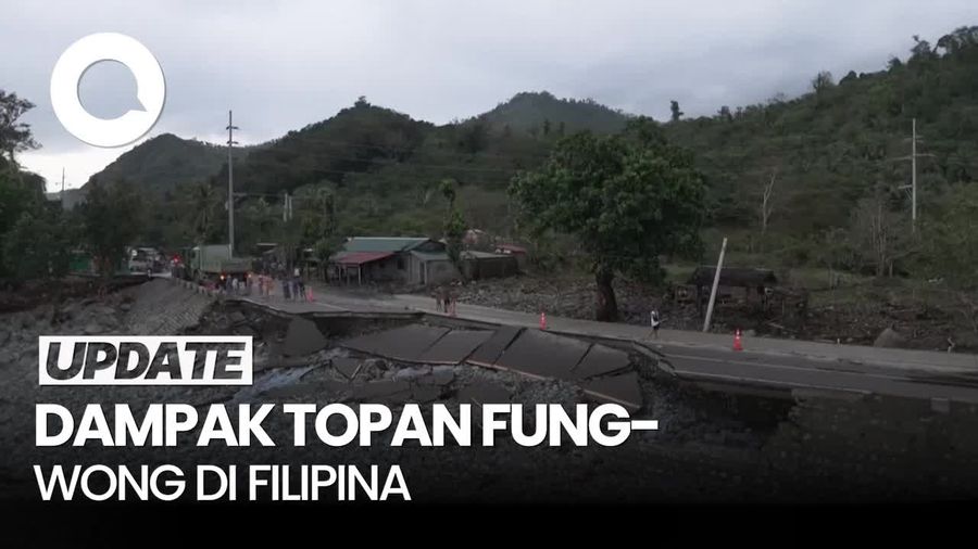 Video dari Udara: Kerusakan Imbas Topan Fung-wong di Filipina