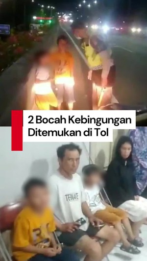 Video: 2 Bocah Ditemukan di Tol Wiyoto Wiyono, Ngaku Dibawa Orang Tak Dikenal