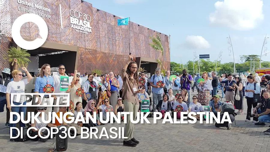 Video Teriakan Bebaskan Palestina Menggema di COP30 Brasil
