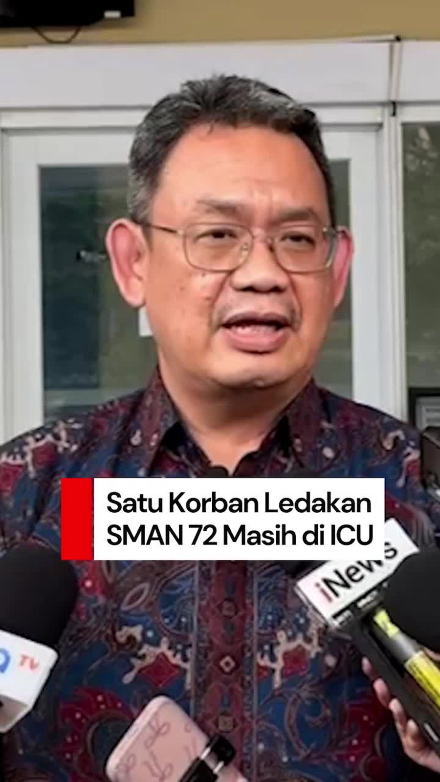 Video Satu Korban Ledakan SMAN 72 Masih Dirawat di ICU RSIJ Cempaka Putih 