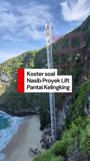 Video Gubernur Koster Bilang Begini soal Nasib Proyek Lift Pantai Kelingking