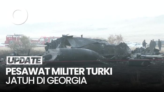Video: Pesawat Militer Turki Jatuh di Georgia, 18 Jenazah Ditemukan