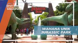 Menikmati Wahana Jurassic Park dan Berpetualang Melalui Hutan Dinosaurus di Singapura  