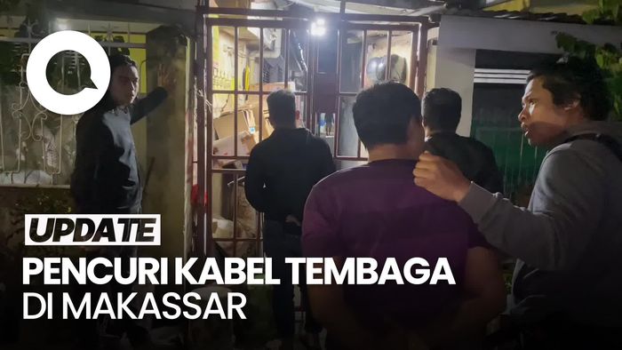 Video Pencuri Kabel Tembaga di Makassar Ditangkap, Duit Buat Kebutuhan Harian