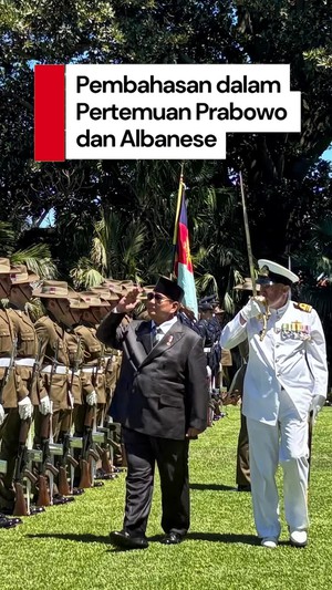 Video Bertemu PM Albanese, Prabowo Bahas Penguatan Bidang Pertahanan-Keamanan