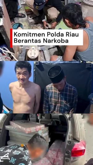 Video: Polda Riau Miskinkan Bandar Narkoba, Pamerkan Aset Sitaan Rp 15 M