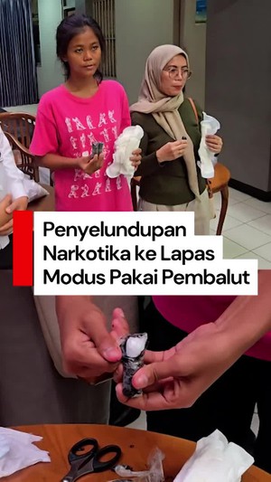 Video: 2 Wanita Kepergok Selundupkan Sabu dalam Pembalut di Lapas Cipinang