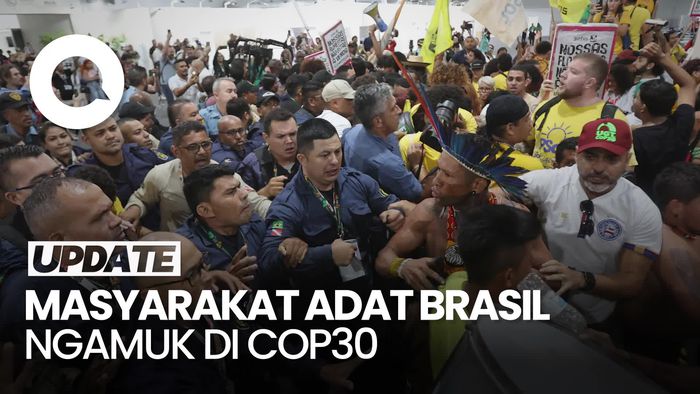 Video Masyarakat Adat Brasil Ngamuk, Terobos Gedung COP30