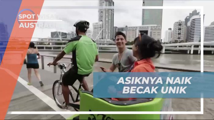 Menggunakan Becak Green Cab dan Menjelajahi Kota di Australia  