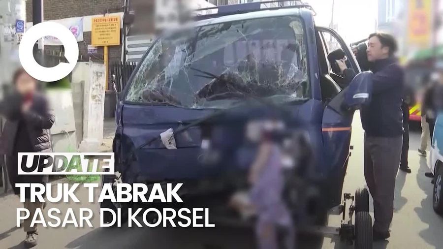 Video: Truk Oleng Tabrak Pasar di Korsel, 2 Tewas-18 Luka