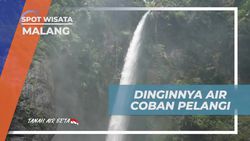 Menikmati Segarnya Air di Air Terjun Coban Pelangi yang Dingin di Malang  