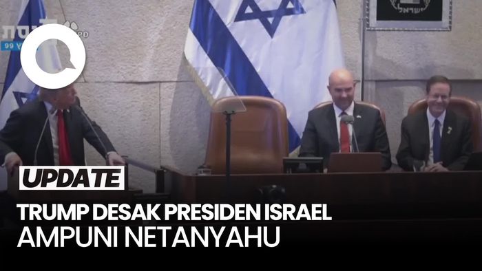Video Surati Presiden Israel, Trump Minta Kasus Korupsi Netanyahu Diampuni