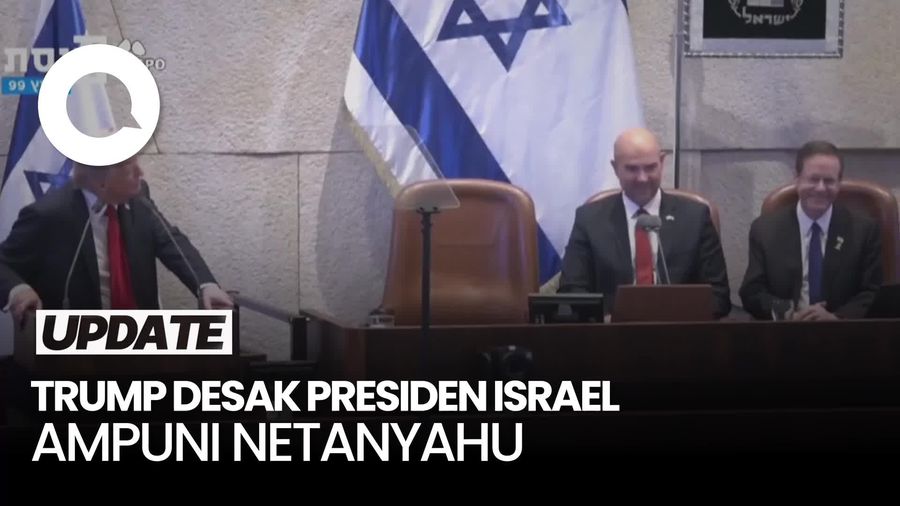 Video Surati Presiden Israel, Trump Minta Kasus Korupsi Netanyahu Diampuni