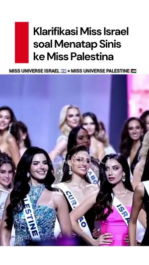 Video: Pembelaan Miss Israel Setelah Insiden Tatapan Sinis ke Miss Palestina