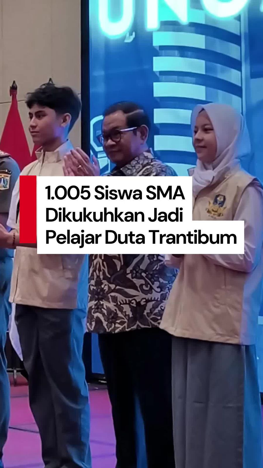 Video: Pramono Kukuhkan 1.005 Pelajar Duta Trantibum untuk Jaga Jakarta 