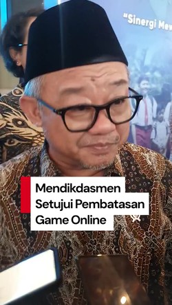 Video: Mendikdasmen Setuju Pembatasan Game Online